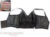 Soutien-gorge long en dentelle noire des années 50