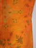 60s Orange Silk Sheath - detail