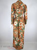 60s/70s Autumn Colors Hostess Dress - back