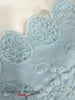 50s Light Blue Eyelet Dress - embroidery detail