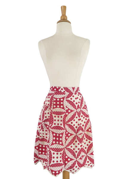 Vintage 40s Half Apron - far view