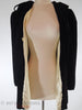 40s Hooded Velvet Opera Jacket - front opened