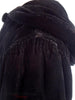 40s Hooded Velvet Opera Jacket - shoulder gathers
