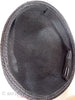 50s/60s Black Straw and Satin Hat - interior