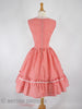 50s Red+White Gingham Patio Dress - back