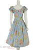 80s Garden Party Dress - full view back