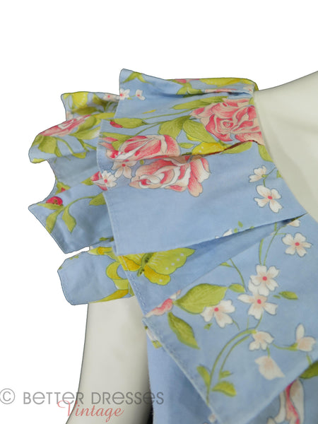 80s Garden Party Dress - detail