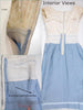 50s/60s Cream Sparkle and Blue Wiggle Dress - interior views