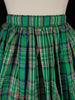 60s Plaid Taffeta Full Skirt - close up