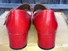 60s Mod Red Mary Jane Shoes - heels