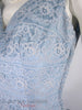 50s Blue Lace Party Dress - bodice detail