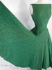 50s Green Lace Dress With Full Circle Skirt