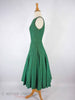 50s Green Lace Dress With Full Circle Skirt