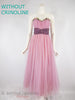 40s/50s Pink Tulle Ball Gown - without crinoline