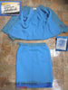 60s Blue Tweed Skirt Suit - interior + Tailorbrooke, ILGWU labels