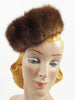 50s/60s Vintage Mink Pillbox - Jaunty Angle