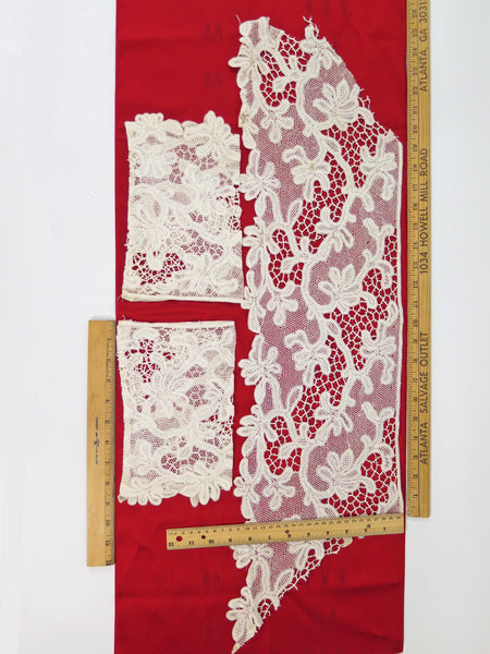 Edwardian Tape Lace Lot - sleeves and trapezoid
