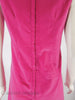 60s Hot Pink Velvet Scooter Dress - back seams