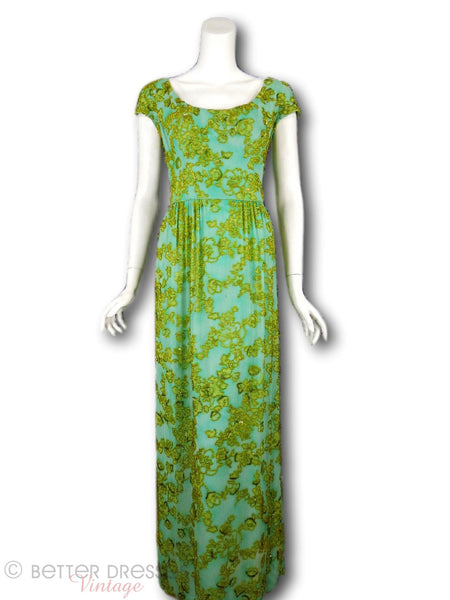 60s Malcolm Starr Beaded Gown