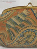 60/70s Paisley Leather Clutch Bag - detail