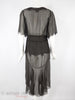 20s/30s Dress in Black Crepe -back