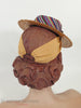 30s/40s Straw Boater Tilt Hat