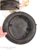 30s Black Straw Boater Tilt Hat