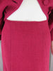 60s Red Tweed Suit - skirt waist
