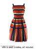 50s Full Stripe Dress - with small crinoline.
