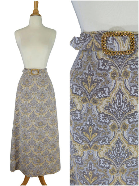 60s/70s Maxi Skirt - front with detail