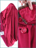 60s Red Swing Coat With Mink Collar
