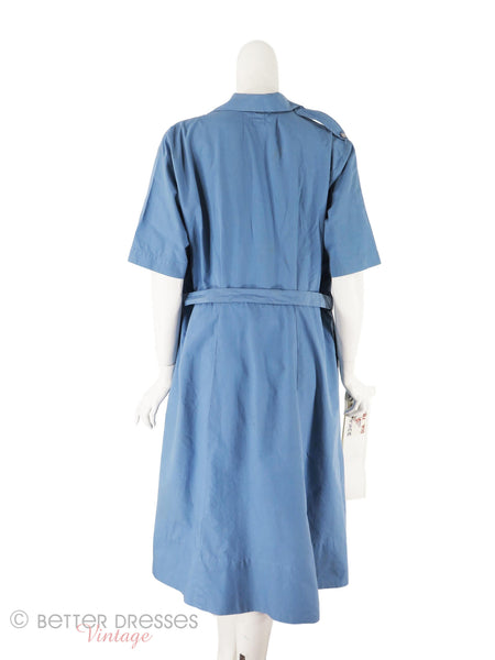 WWII Red Cross Uniform - back, unclipped from mannequin