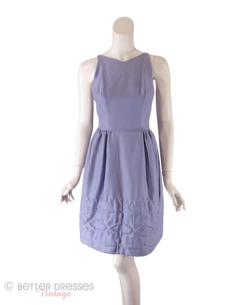 50s/60s Lavender Party Dress - Front