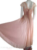 40s Peach Chiffon Evening Gown - skirt width