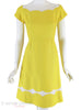 60s Yellow Dress - sm, med