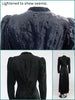 30s Dressing Gown in Black Velvet - back views