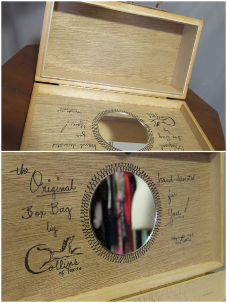 1965 Collins of Texas Roadrunner Wood Purse