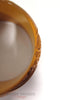 40s Butterscotch Wide Carved Bakelite Bangle - edge view