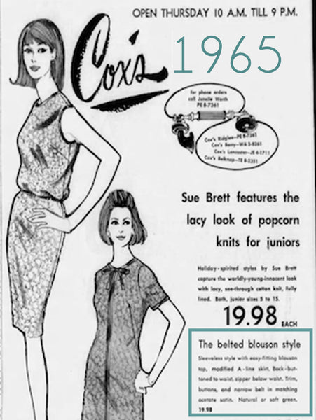 1965 Sue Brett Advert