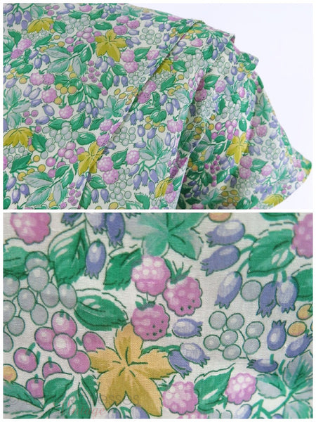 30s floral house dress - details