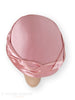 top of 1950s pink satin hat