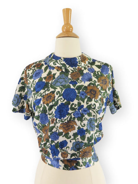 60s Floral Blouse by Rhoda Lee