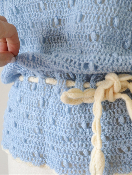 Top tunique au crochet des années 70 des années 20 - sm, med