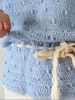 Top tunique au crochet des années 70 des années 20 - sm, med