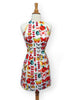 80s halter mini dress on dress form