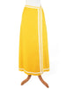 Closer front view of 60s/70s Yellow Mod Maxi Skirt