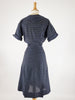 40s/50s Nelly Don Shirtwaist Dress back view
