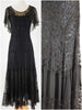 30s lace gown with capelet collar