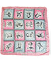 Large Novelty Print Vintage Silk Scarf