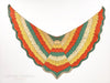 30s art deco scarf lying flat